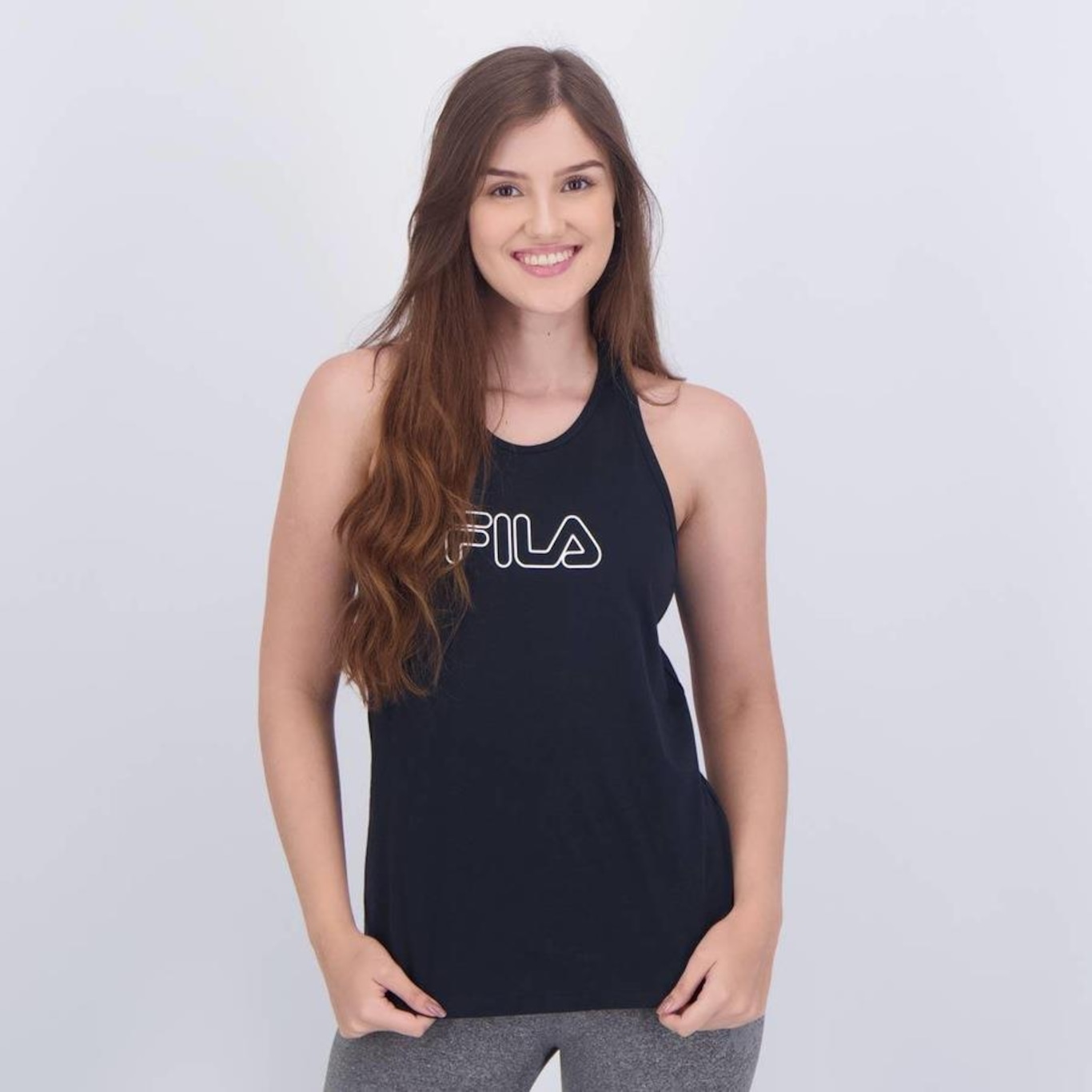 Camiseta Regata Fila Basic - Feminina - Foto 1