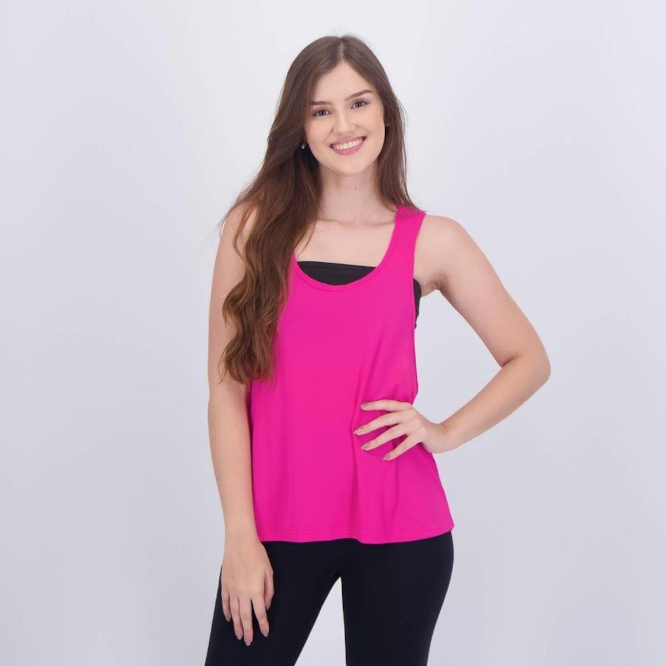 Camiseta Regata Selene Super Cavada - Feminina - Foto 1