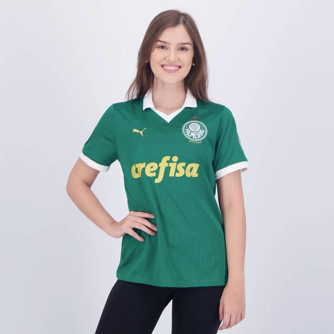 Camisa do Palmeiras I 2024 Puma Patch Libertadores - Feminina - Foto 1