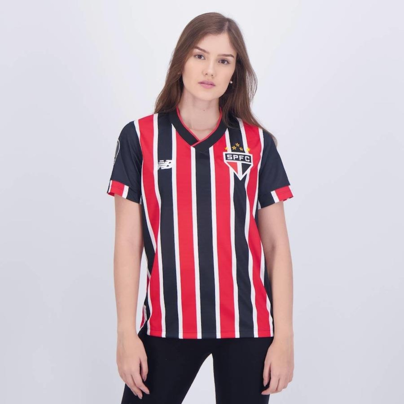 Camisa do São Paulo II 2024 Patch Libertadores New Balance - Feminina - Foto 1