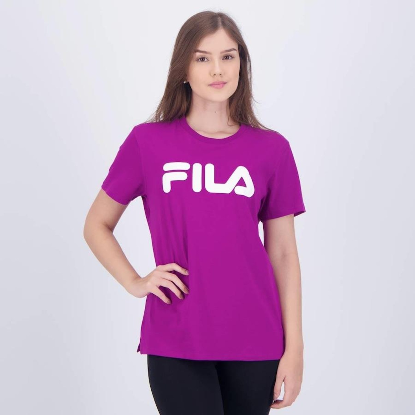 Camiseta fila rosa sale