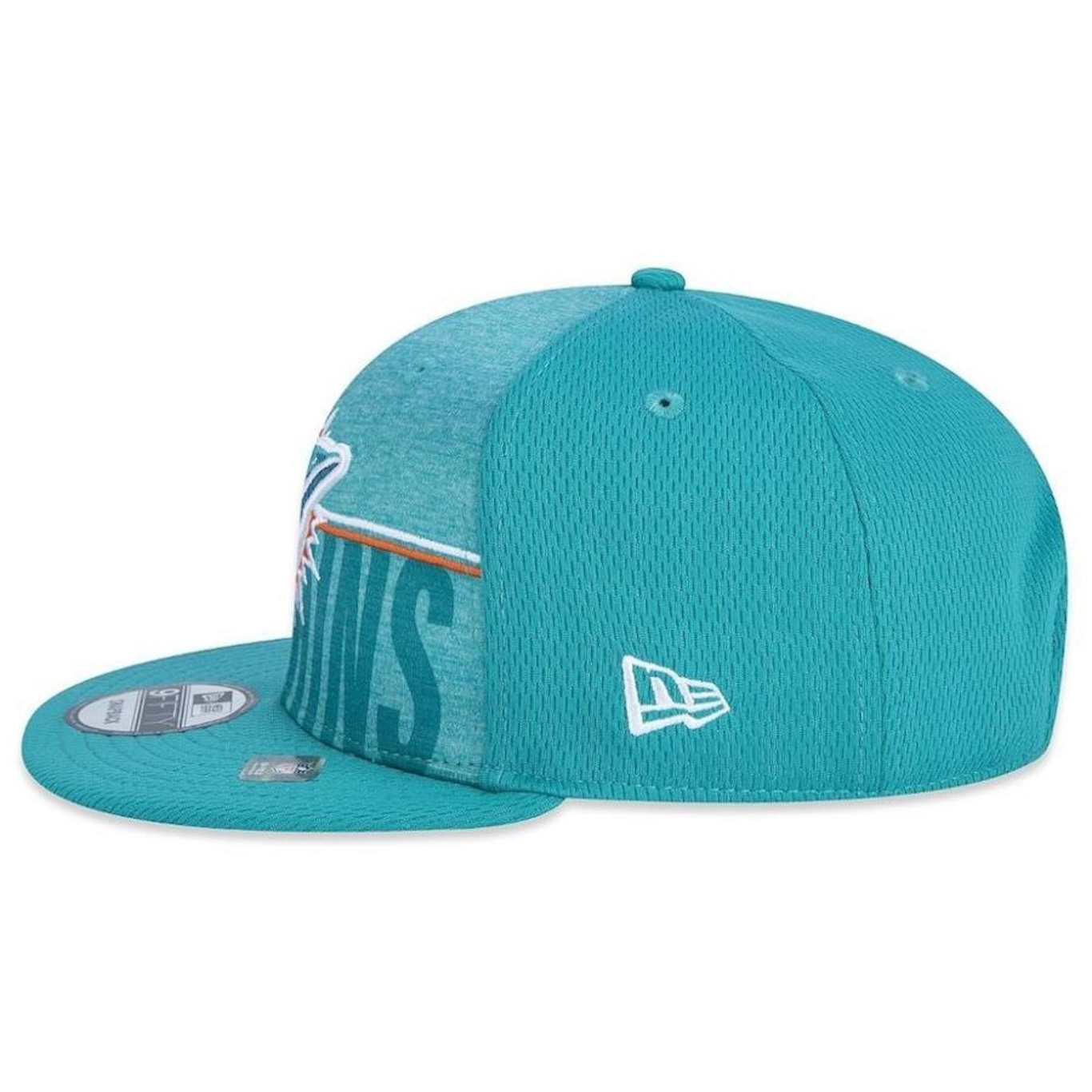 Boné Aba Reta New Era 950 Miami Dolphins Nfl Training 23 - Fechado - Adulto - Foto 4