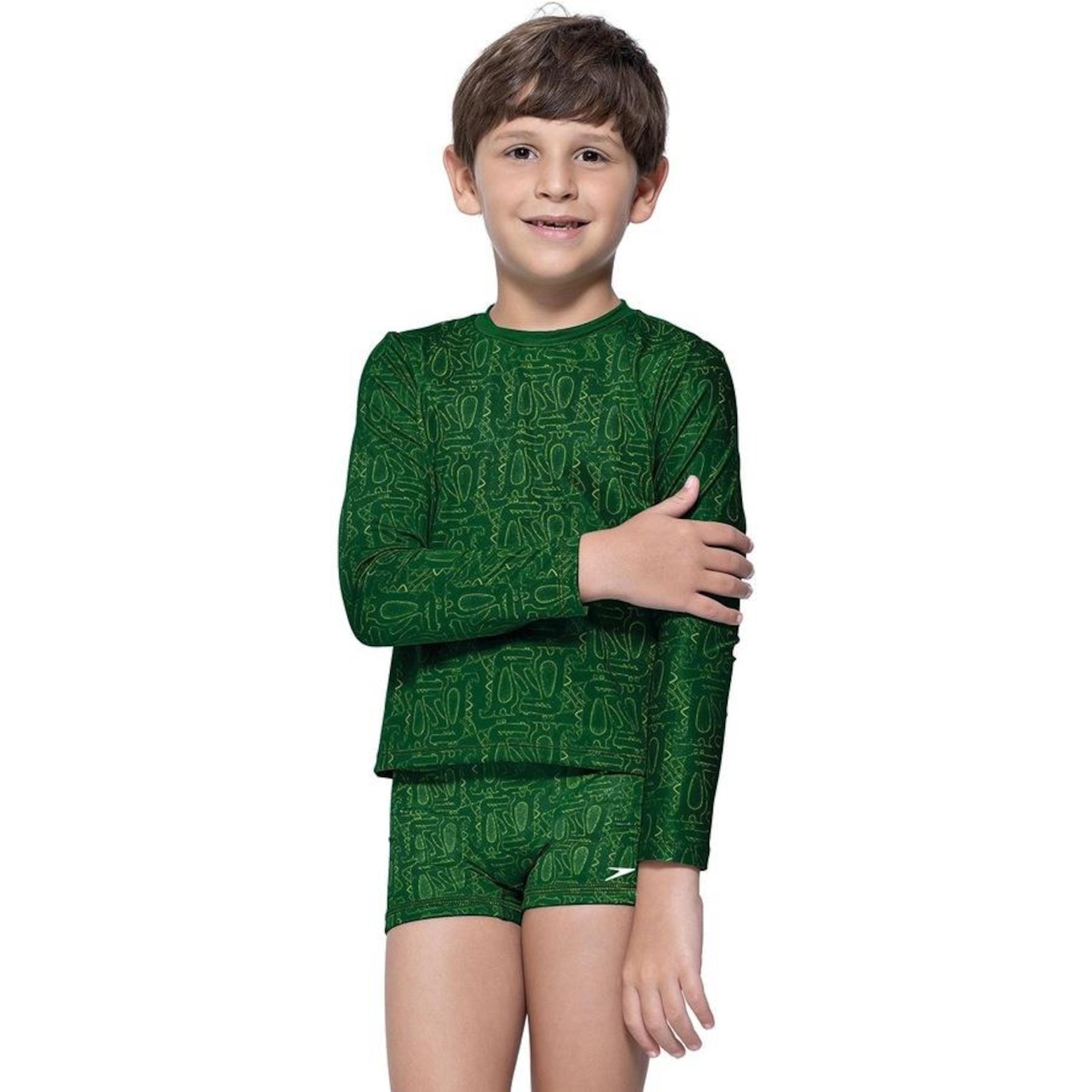 Camiseta Manga Longa Uv 50+ Infantil Alligator Speedo - Foto 1