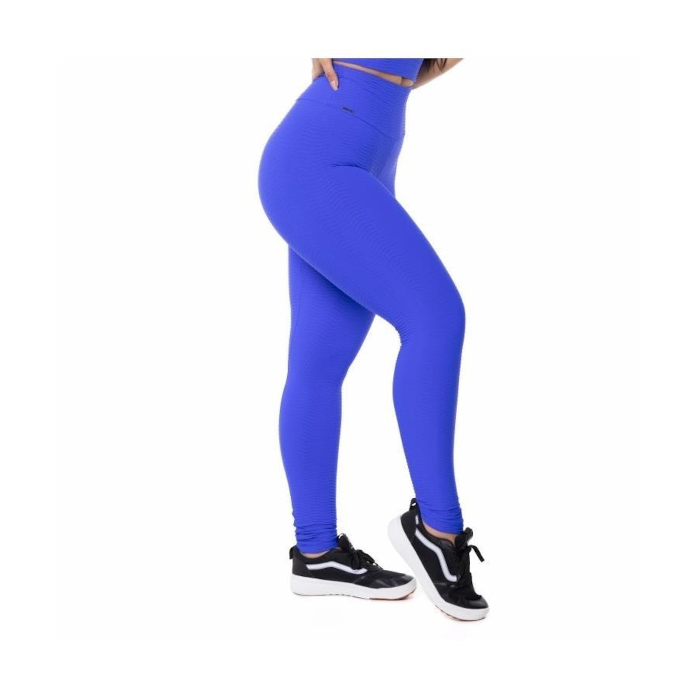 Calça Legging Orbis Fitness Cintura Alta Poliamida com Textura em Relevo - Feminina - Foto 2