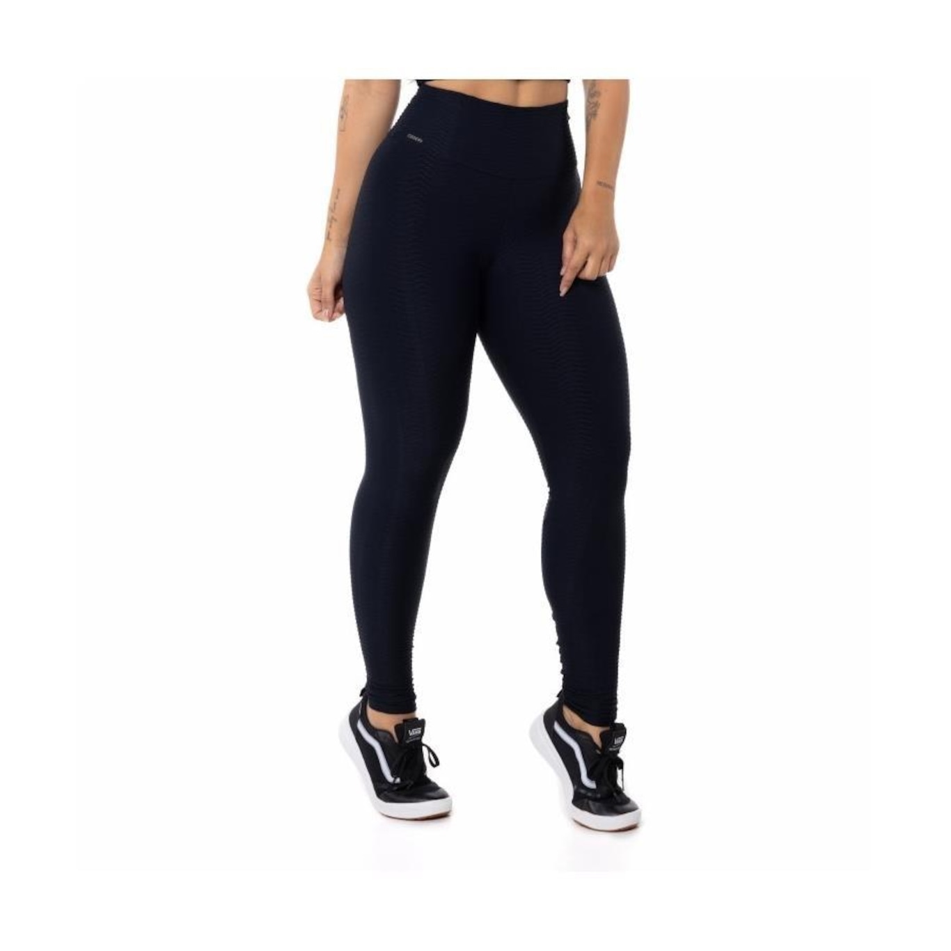 Calça Legging Orbis Fitness Cintura Alta Poliamida com Textura em Relevo - Feminina - Foto 2