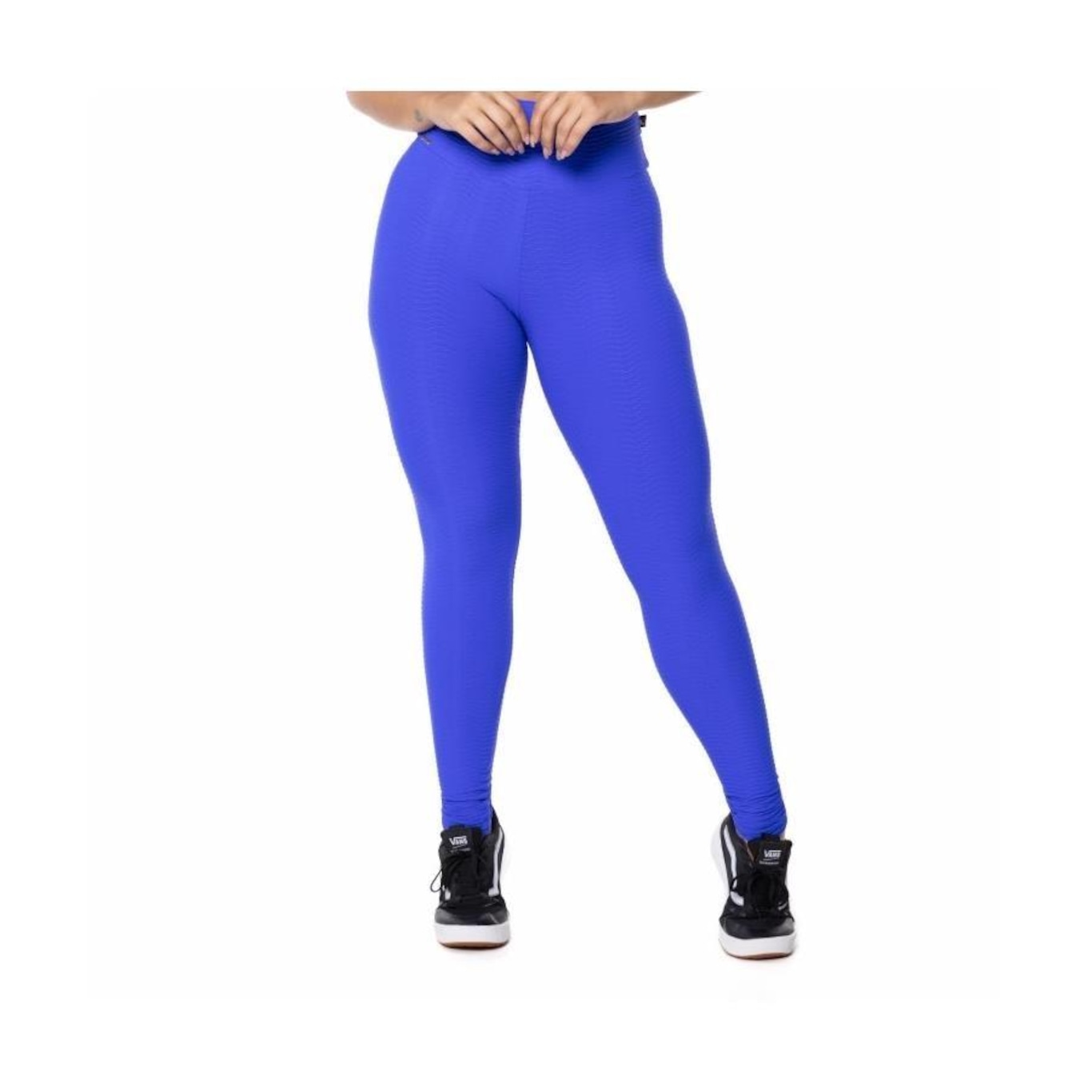 Calça Legging Orbis Fitness Cintura Alta Poliamida com Textura em Relevo - Feminina - Foto 1