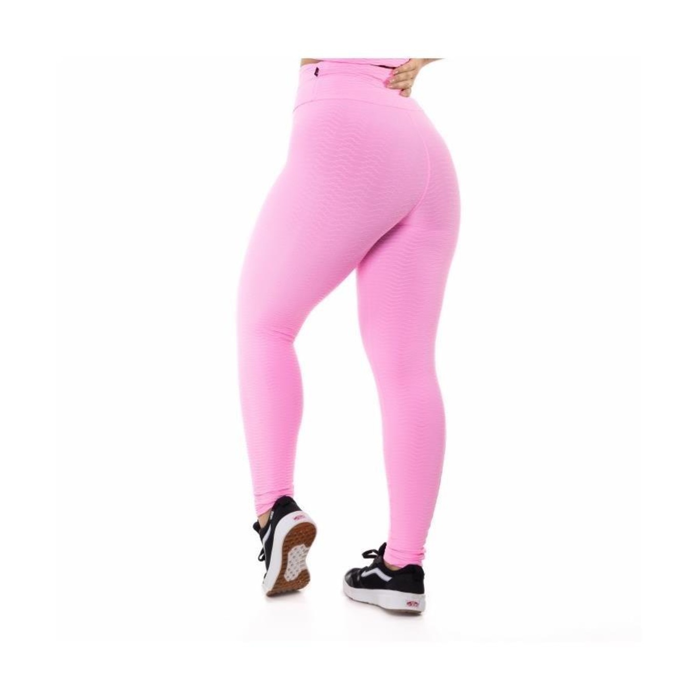 Calça Legging Orbis Fitness Cintura Alta Poliamida com Textura em Relevo - Feminina - Foto 3