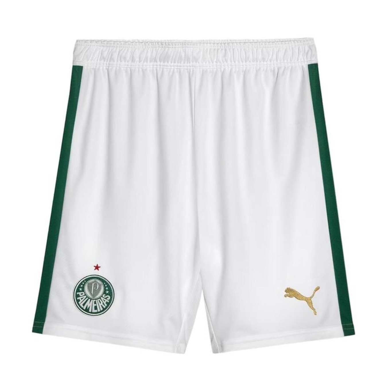 Shorts do Palmeiras Puma Torcedor Home - Masculino - Foto 1