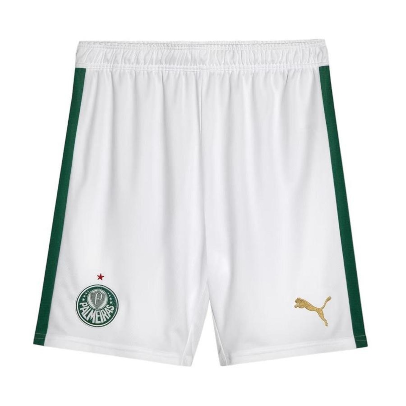 Shorts do Palmeiras Puma Torcedor Home - Masculino - Foto 2