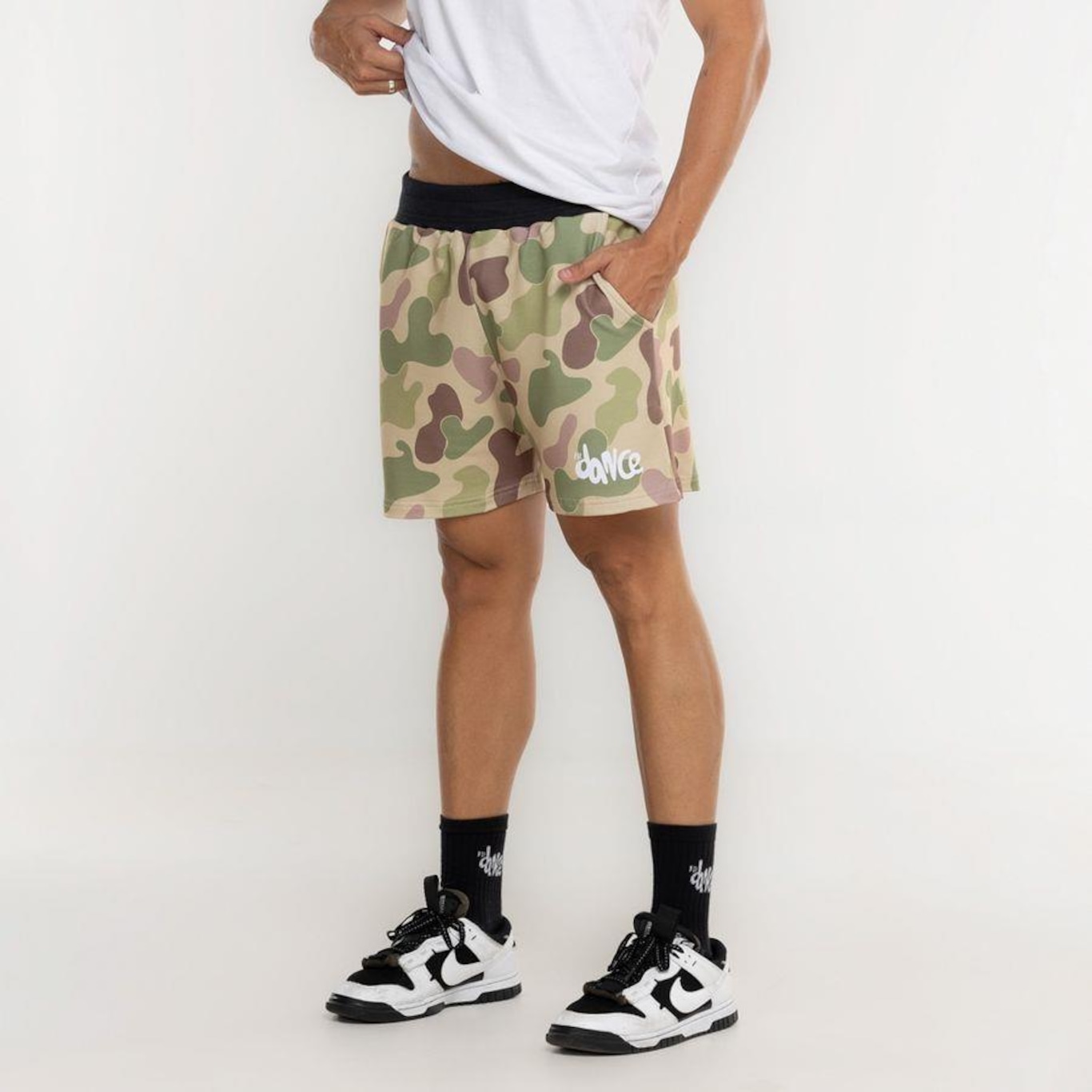 Bermuda FitDance Camuflada - Masculina - Foto 1