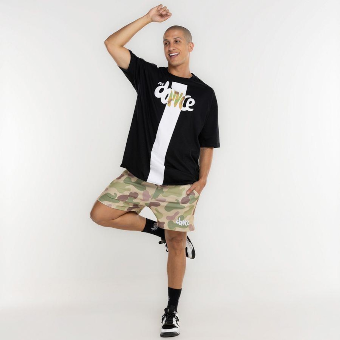 Bermuda FitDance Camuflada - Masculina - Foto 5