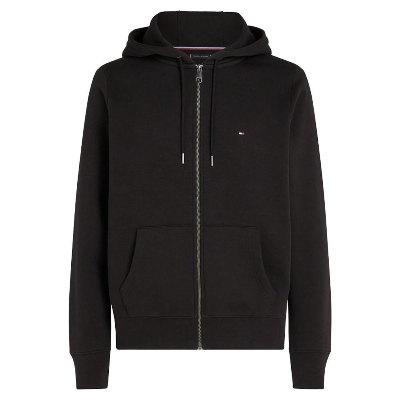 Jaqueta com Capuz de Moletom Tommy Hilfiger Flag Logo Zip Thru Hood Masculina - Foto 1