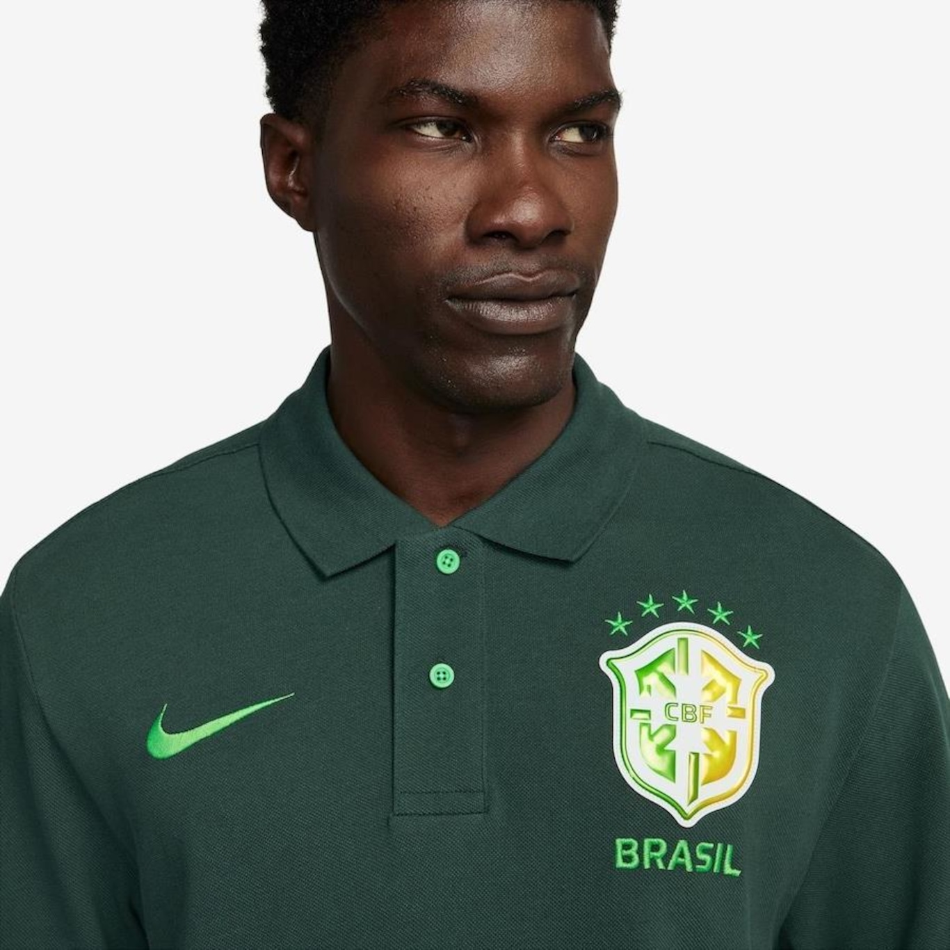 Camisa Polo Nike Sportswear Brasil Matchup - Masculina - Foto 2