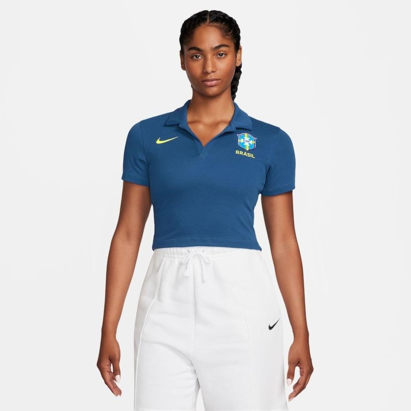 Camisa Polo Nike Sportswear Brasil - Feminina - Foto 1