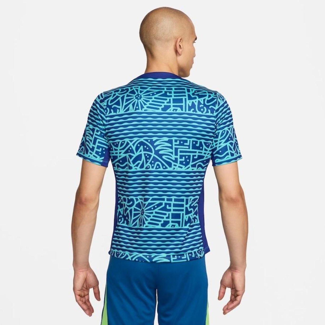 Camisa Nike Brasil Pré-Jogo Academy Pro - Masculina - Foto 2