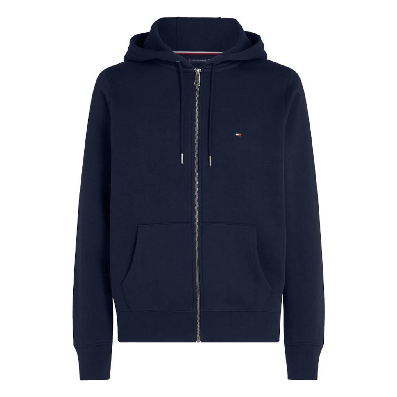 Jaqueta com Capuz de Moletom Tommy Hilfiger Flag Logo Zip Thru Hood Masculina - Foto 1