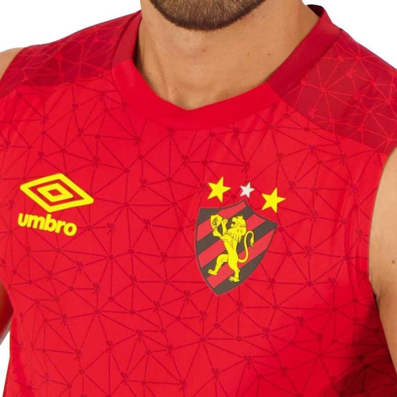 Camiseta Regata do Sport Aquecimento 2022 Umbro - Masculina - Foto 4