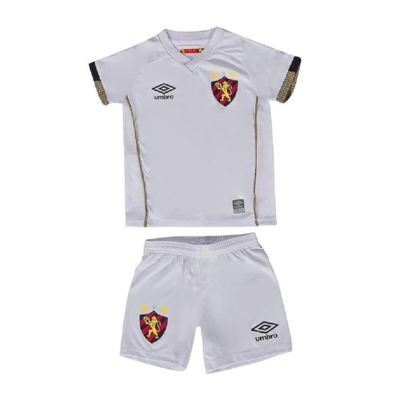 Kit Uniforme de Futebol do Sport Clube Recife Of. 2 2021 Umbro - Infantil - Foto 1