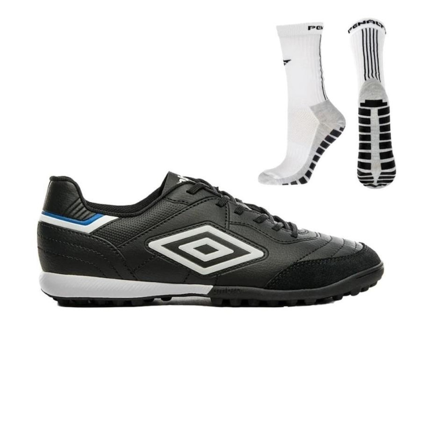 Chuteira Society Umbro Speciali Classic + Meia Antiderrapante - Adulto - Foto 1