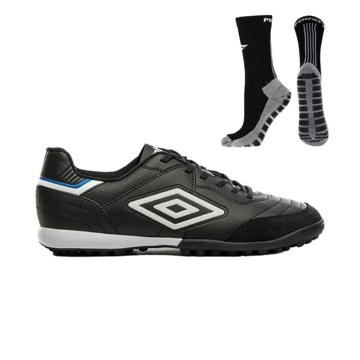 Chuteira Society Umbro Speciali Classic + Meia Antiderrapante - Adulto - Foto 1