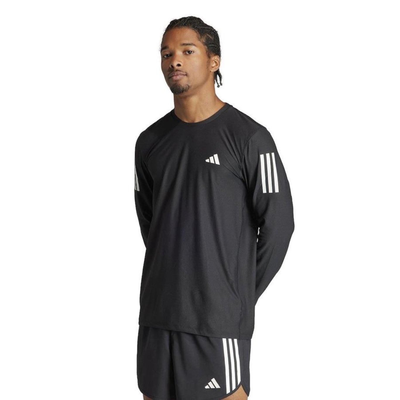 Camiseta adidas Manga Longa Own The Run - Masculina - Foto 1