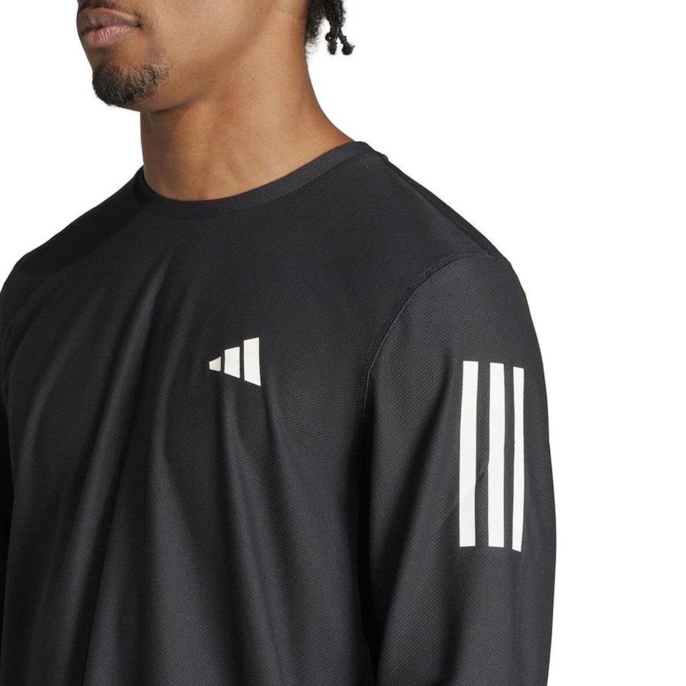 Camiseta adidas Manga Longa Own The Run - Masculina - Foto 3