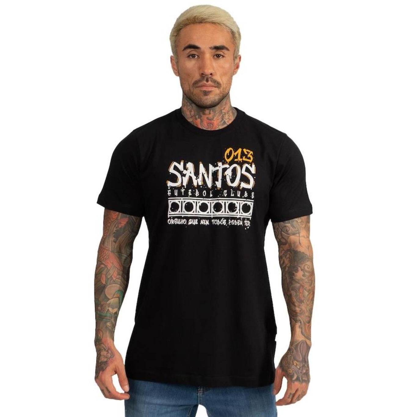 Camiseta do Santos Surf Center Oficial Classic - Masculina - Foto 1