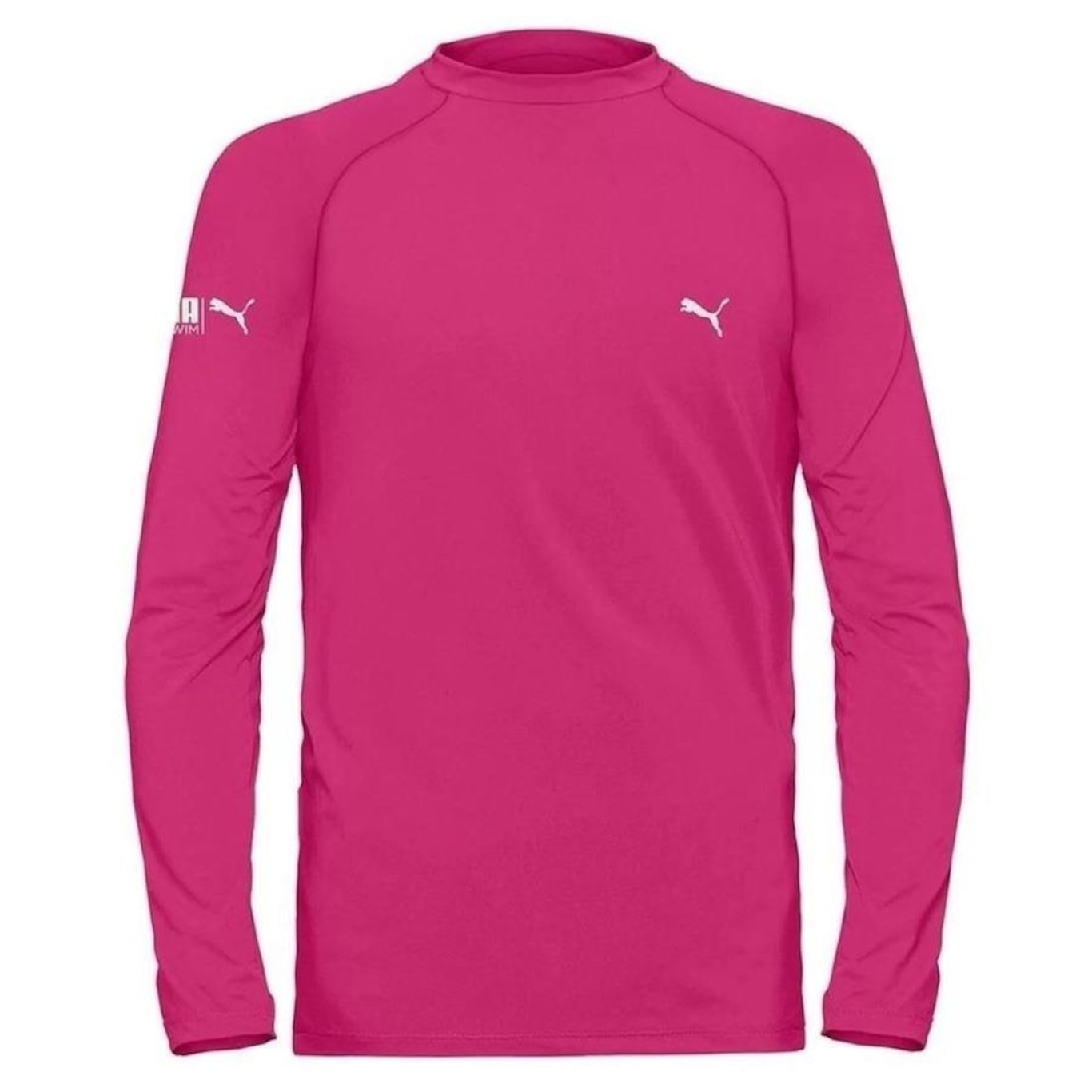 Camiseta Puma Manga Longa Proteção Solar Uv50+ - Infantil - Foto 1