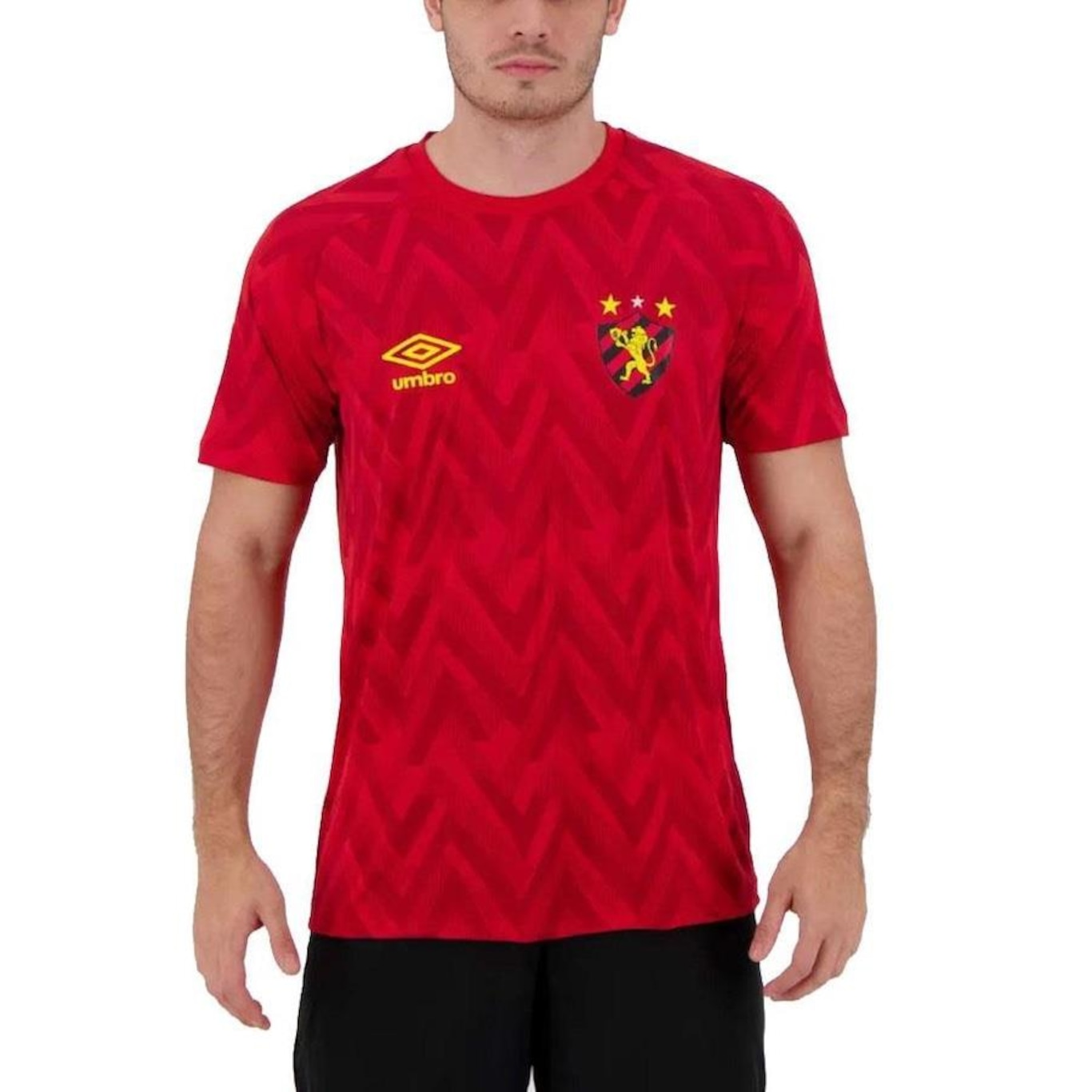 Camisa do Sport Recife Aquecimento 2021 Umbro - Masculina - Foto 1