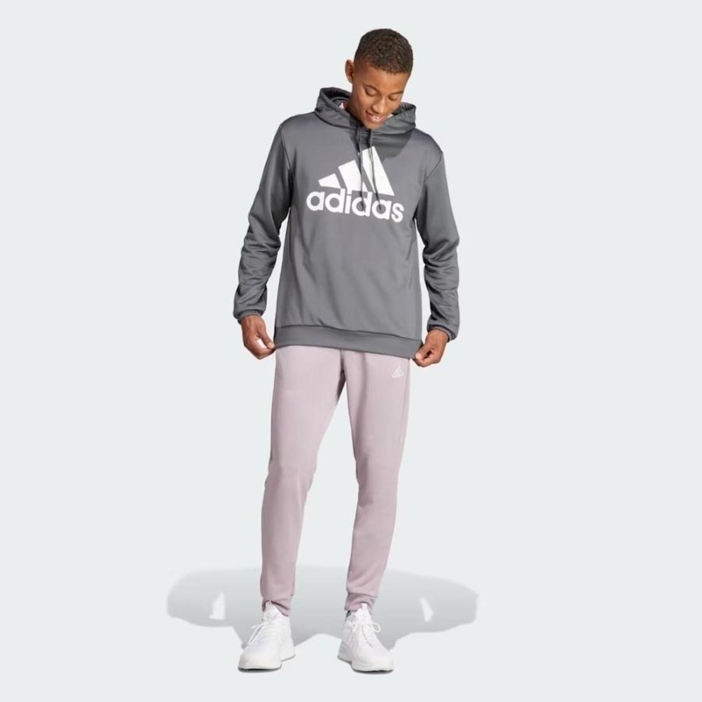 Agasalho com Capuz adidas Big Logo - Masculino - Foto 3