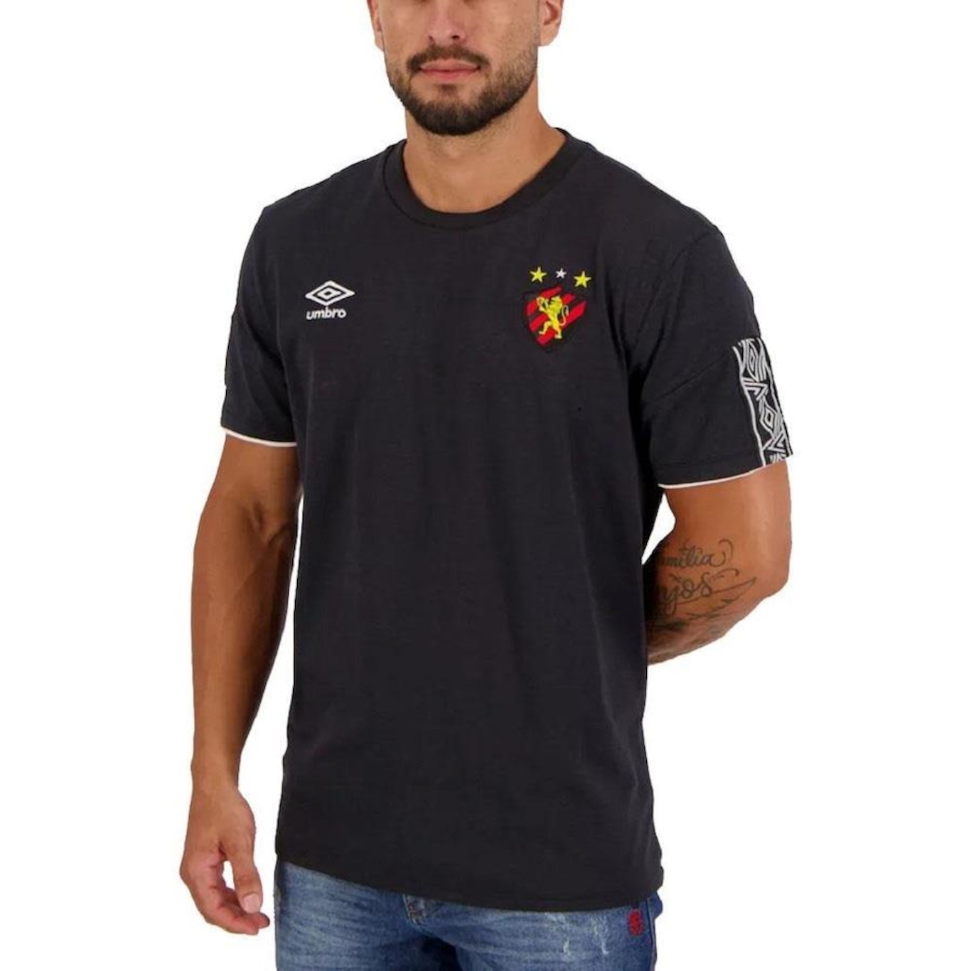 Camisa do Sport Recife Concentração 2020 Masculina - Foto 3