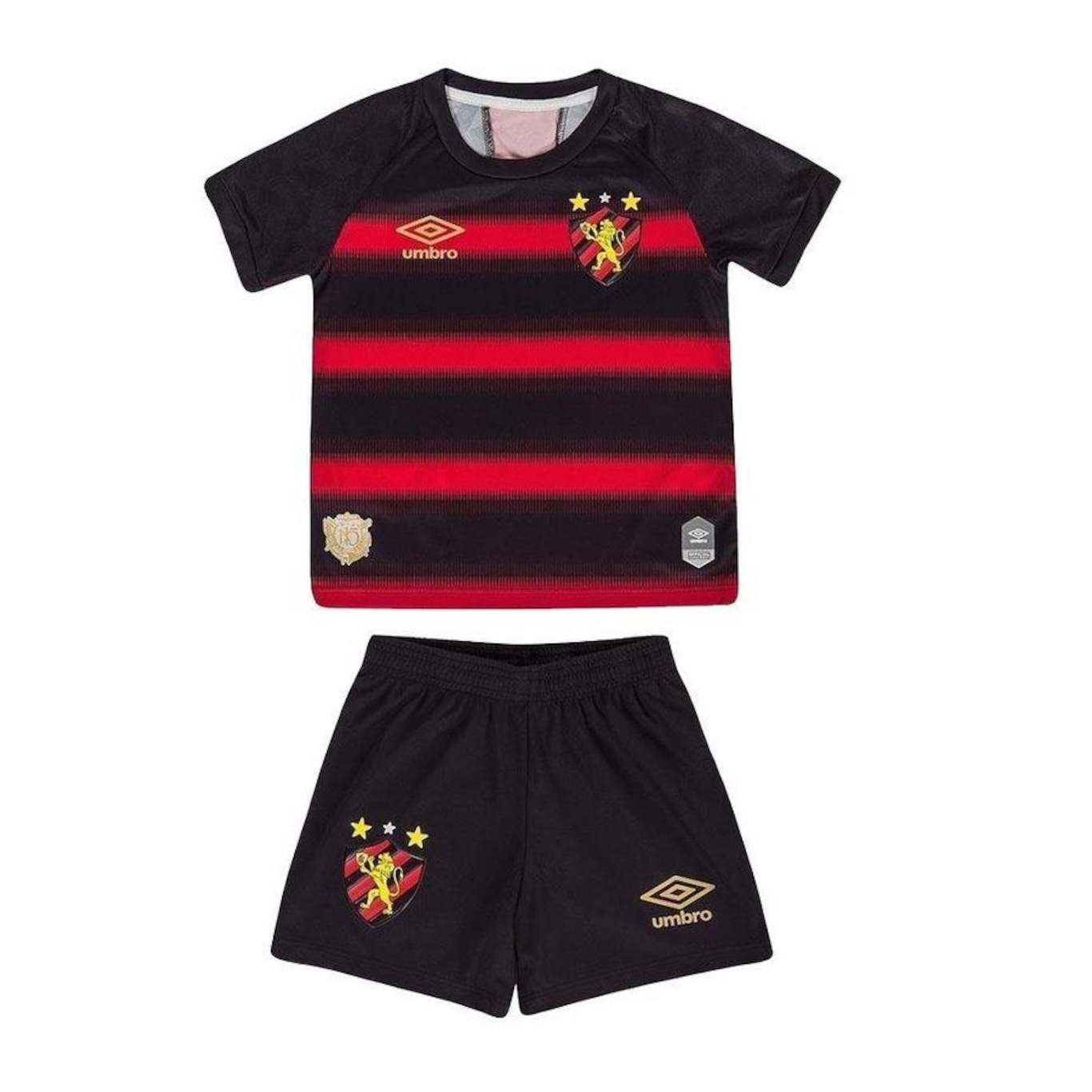 Kit Uniforme de Futebol do Sport Clube Recife Sport Of. 1 2020 Umbro - Infantil - Foto 1