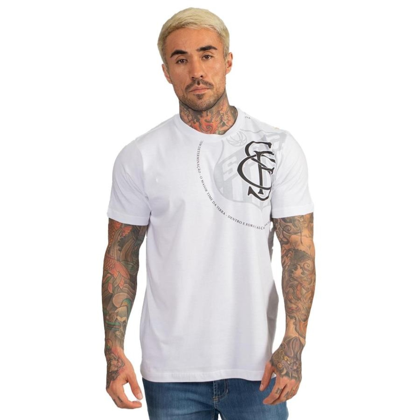 Camiseta do Santos Surf Center Oficial Torcedor - Masculina - Foto 1