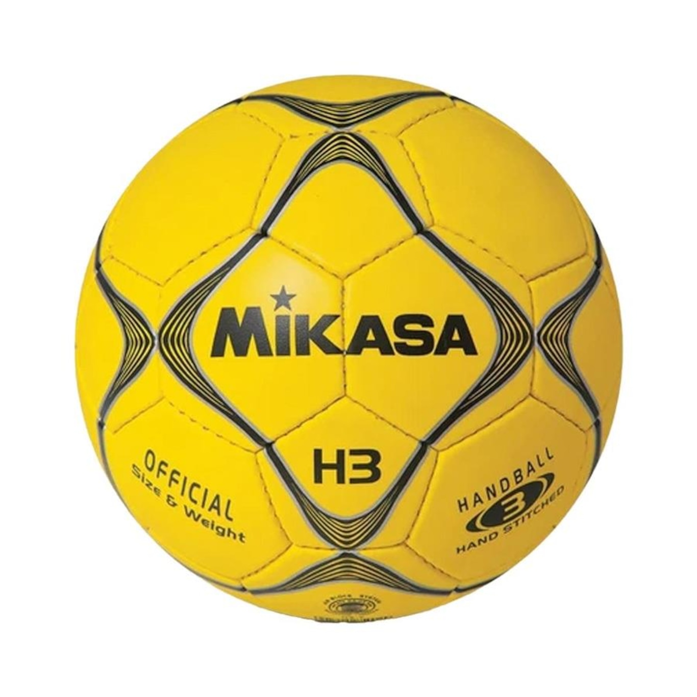 Bola De Handebol Mikasa H3 Padrão Ihf Amarela - Foto 1