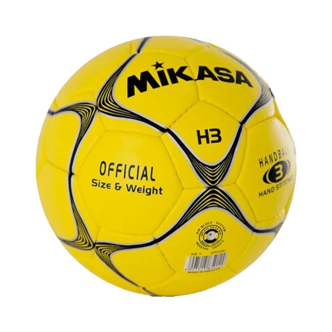 Bola De Handebol Mikasa H3 Padrão Ihf Amarela - Foto 2