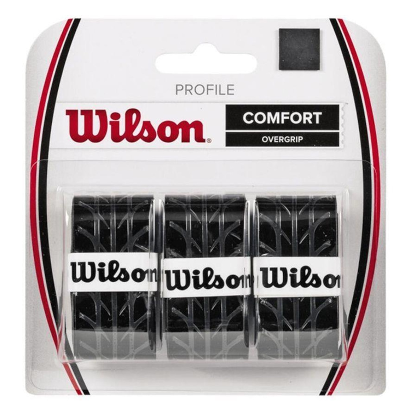 Overgrip Profile Preto com 03 Unidades- Wilson - Wilson - Foto 1