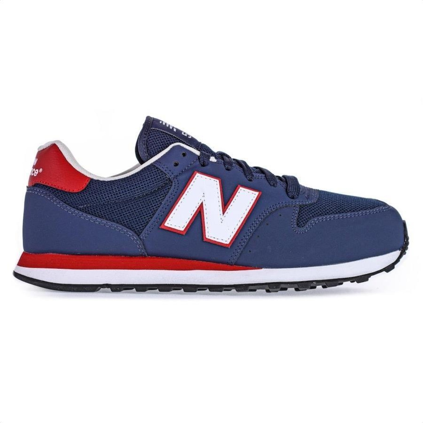 Tênis New Balance 500V2 Marinho e Vermelho - Masculino - Foto 1