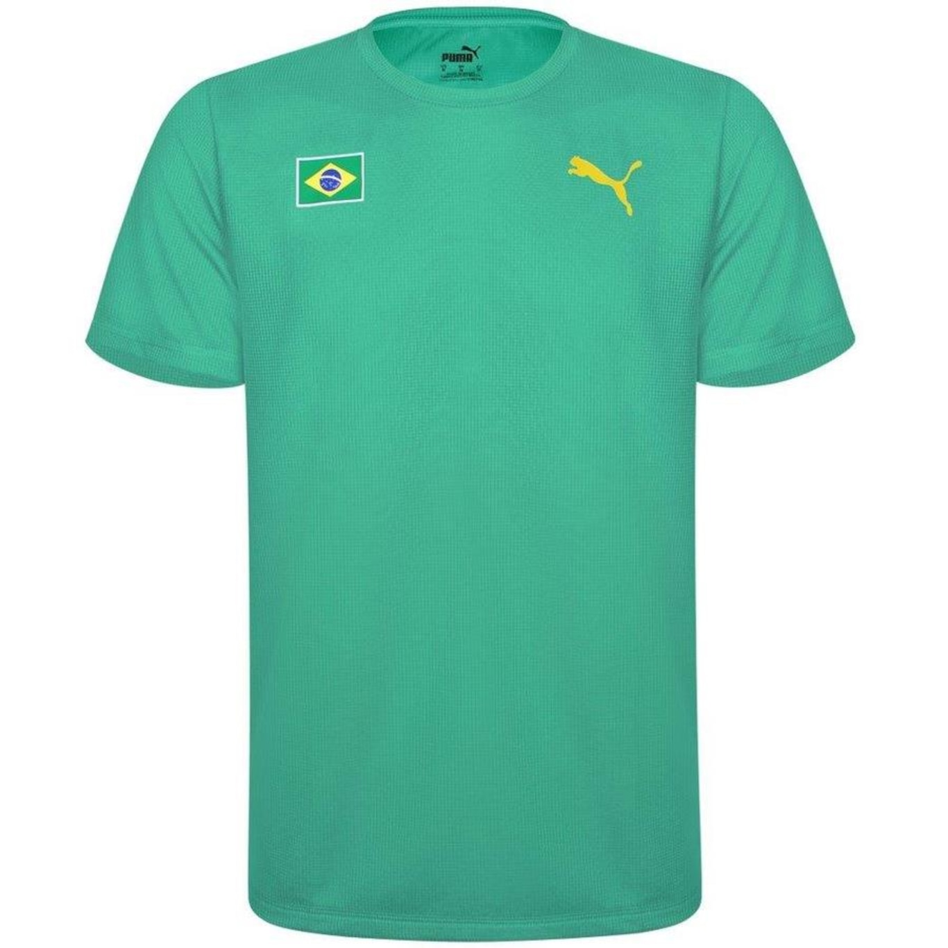 Camiseta Puma Brasil Training Ss Tee - Masculina - Foto 1