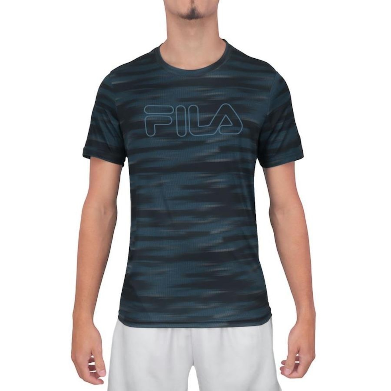 Camiseta Fila Sport Print Estampada Azul - Foto 1