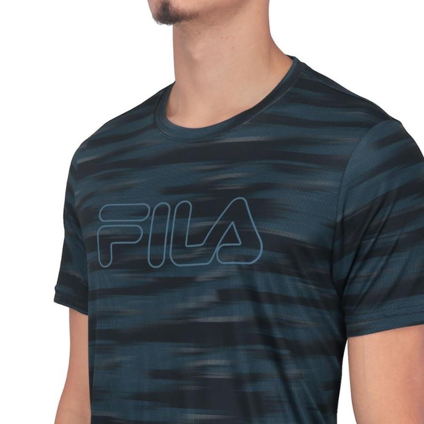 Camiseta Fila Sport Print Estampada Azul - Foto 3