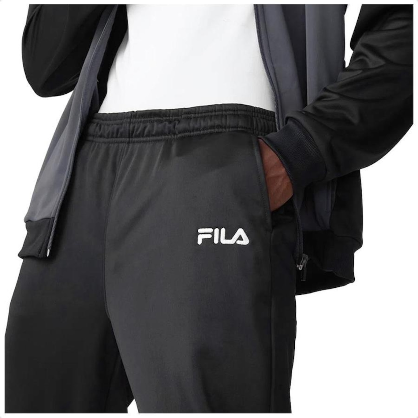 Agasalho sem Capuz Fila Basics Sports - Masculino - Foto 5