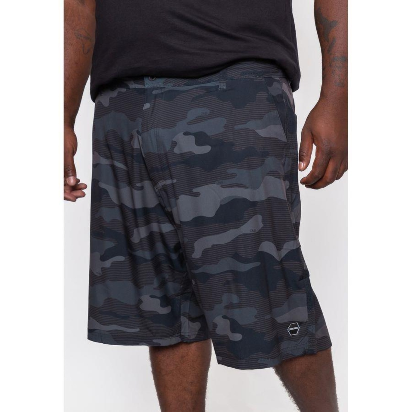 Boardshort Onbongo Plus Size Hibrido - Masculina - Foto 2