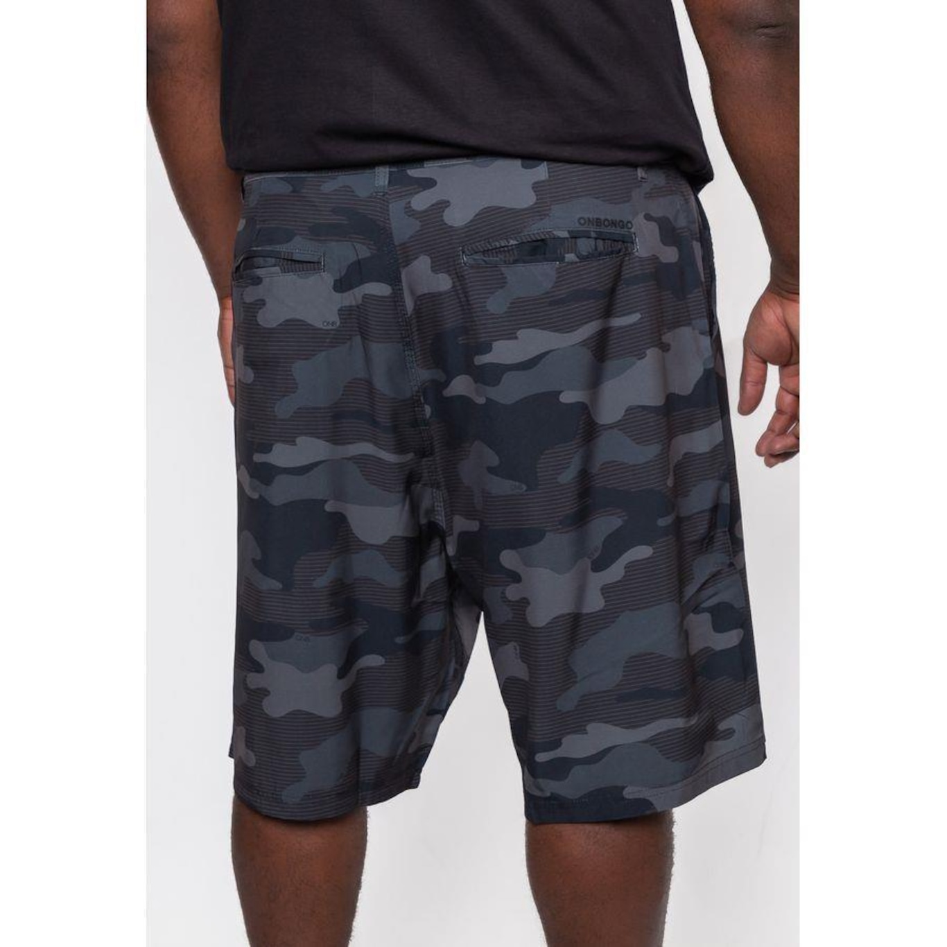 Boardshort Onbongo Plus Size Hibrido - Masculina - Foto 3