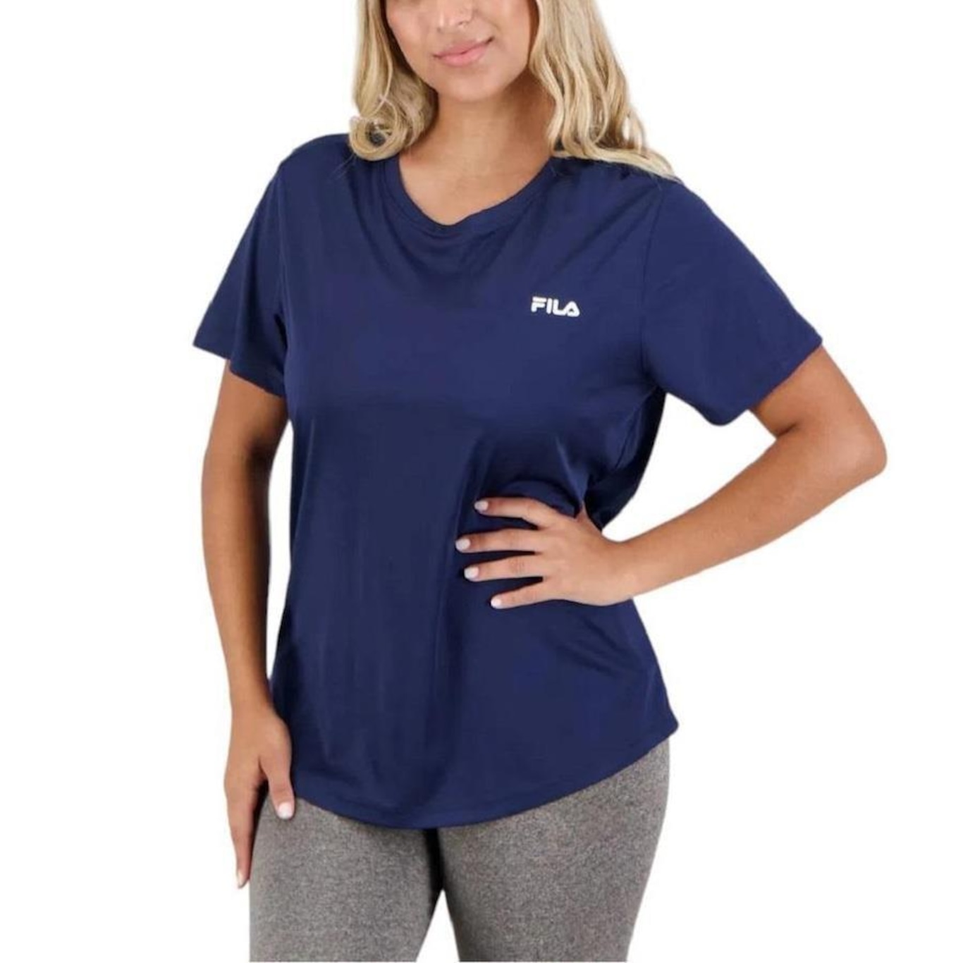 Camiseta Fila Basic Sports Polygin Feminina - Foto 1