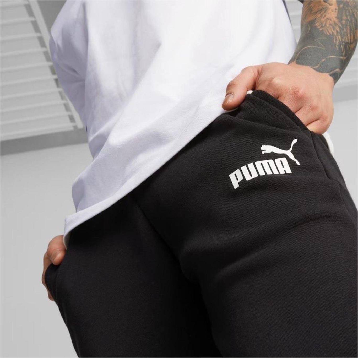 Calça de Moletom Puma  Ess Logo Pants - Infantil - Foto 6