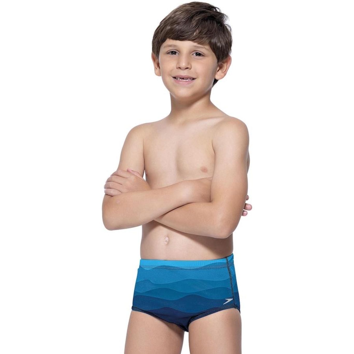 Sunga Tradicional Infantil Waves Speedo - Foto 1