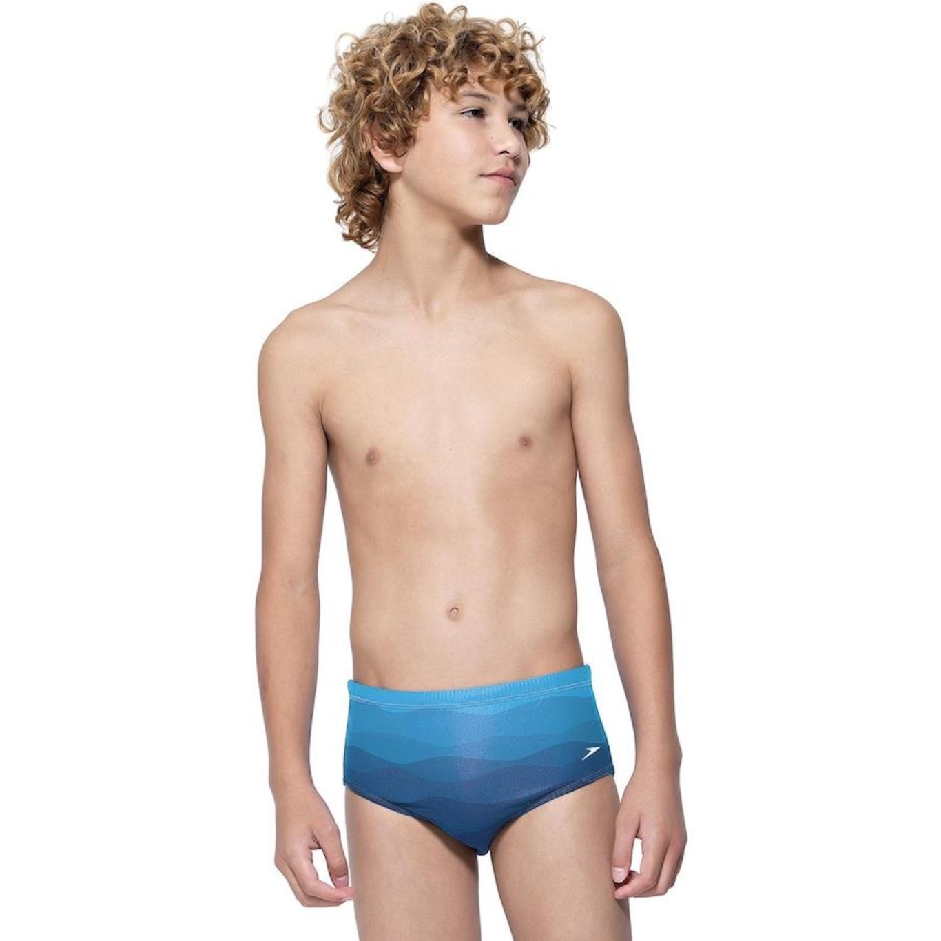 Sunga Tradicional Infantil Waves Speedo - Foto 1