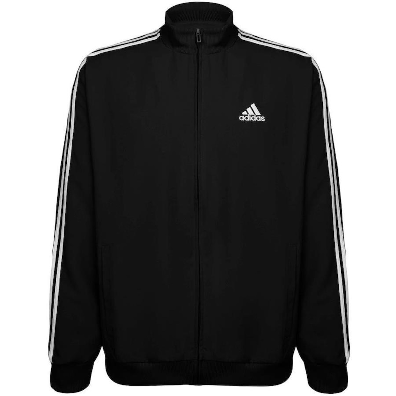 Agasalho adidas M 3S Wv Tt Ts - Masculino - Foto 3