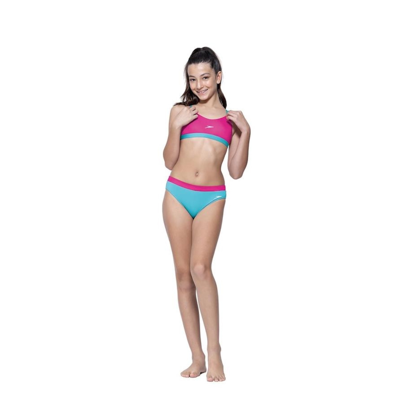 Biquíni Bicolor Assimétrico Speedo - Infantil - Foto 2