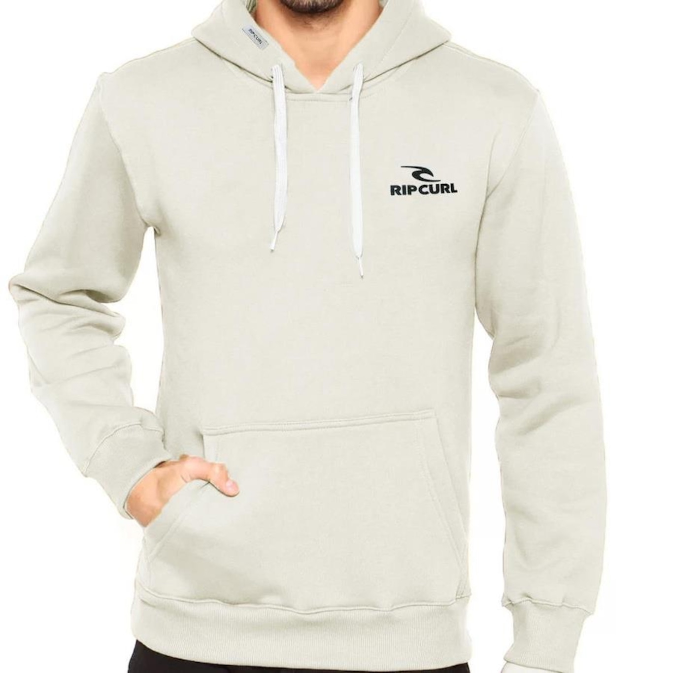 Blusão de Moletom com Capuz Rip Curl Brand Stack Hood Vintage - Masculino - Foto 3